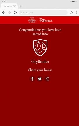 WizardingWorldAPP(霍格沃茨分院测试)