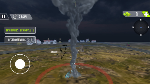 龙卷风摧毁模拟