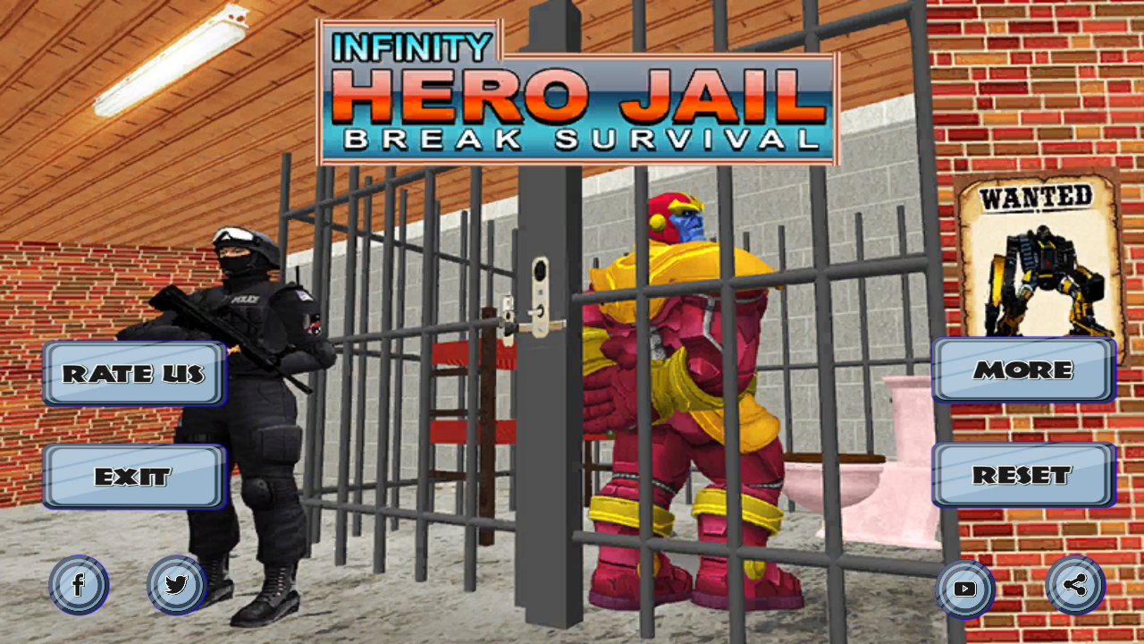 Infinity Hero Jail Break Survival(无限英雄越狱游戏)