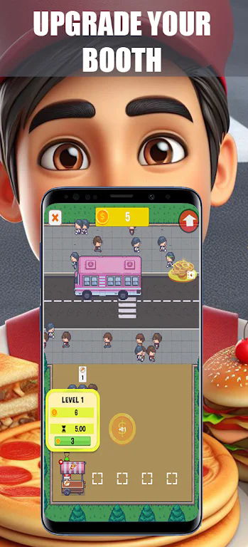 空闲街边食物大亨