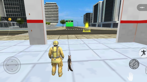 消防车真实救援