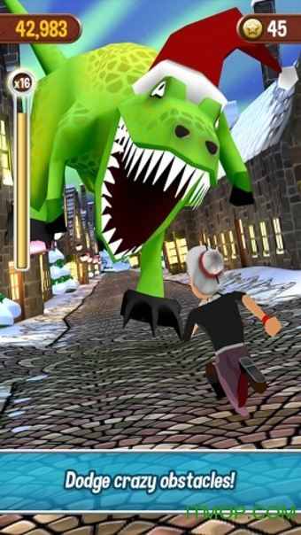 愤怒的老奶奶玩酷跑圣诞版(Angry Granny Smash)