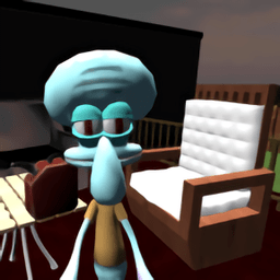 Squidward. Sponge Neighbor