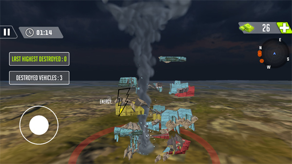 龙卷风摧毁模拟