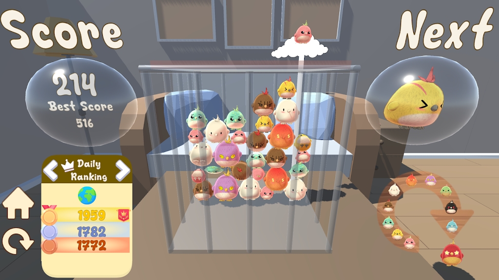 快乐小鸟合并Happy Birds Merge