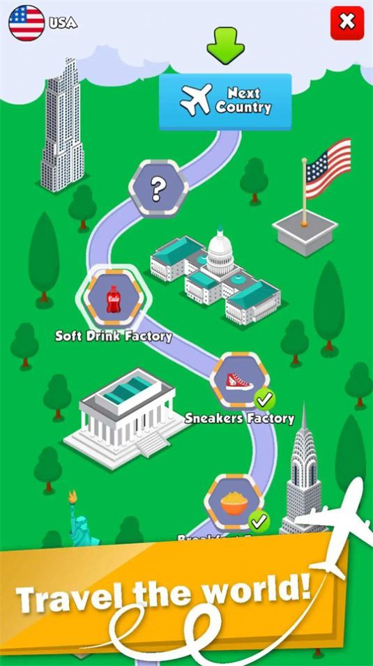 迷你工厂闲置世界帝国免费版(Mini Factory Idle World Tour)