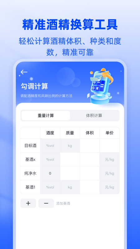 白酒度数换算宝