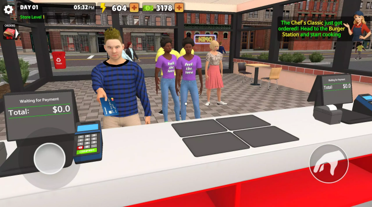 汉堡店模拟器