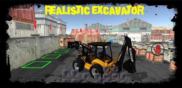 Construction Simulation: Excavator, Crane, Tractor