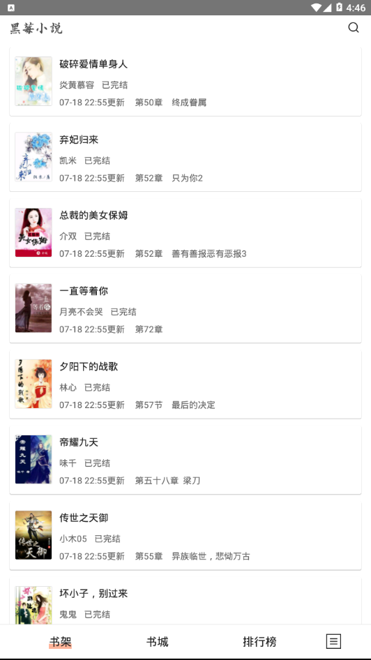 黑莓小说 去广告版