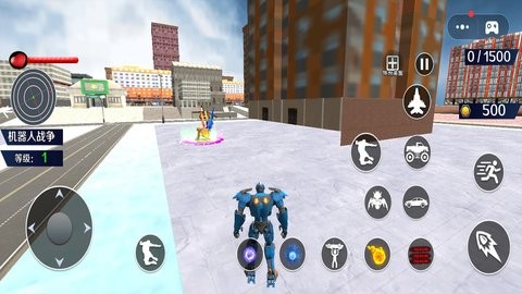 变形机甲破坏城市