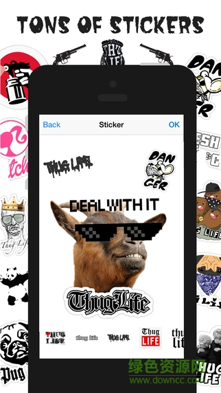 Thug life photo sticker maker(加墨镜的app)