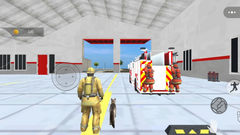 消防车真实救援