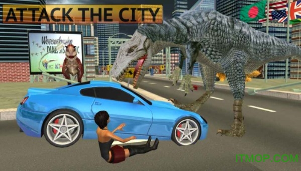 野生恐龙攻击城市模拟器内购破解版