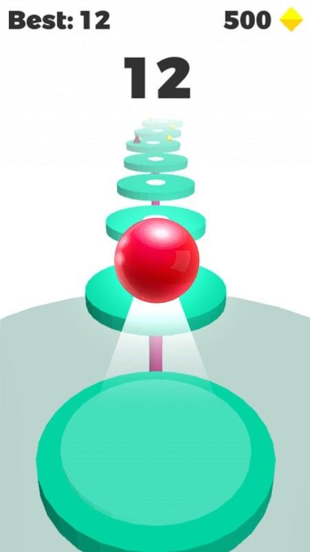 跳舞的球滚动跳一跳