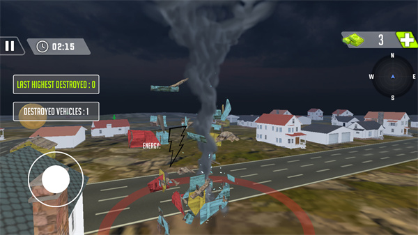 龙卷风摧毁模拟