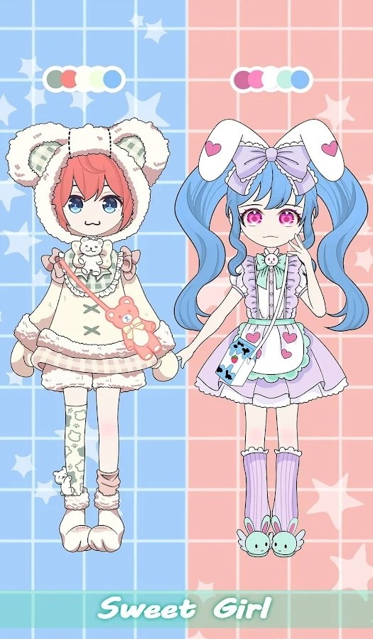 甜美少女梦幻换装