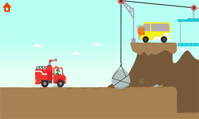 恐龙消防车游戏