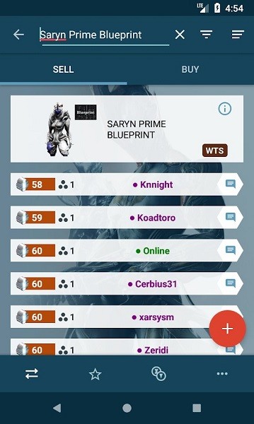 market of warframe中文版(星际战甲交易市场)