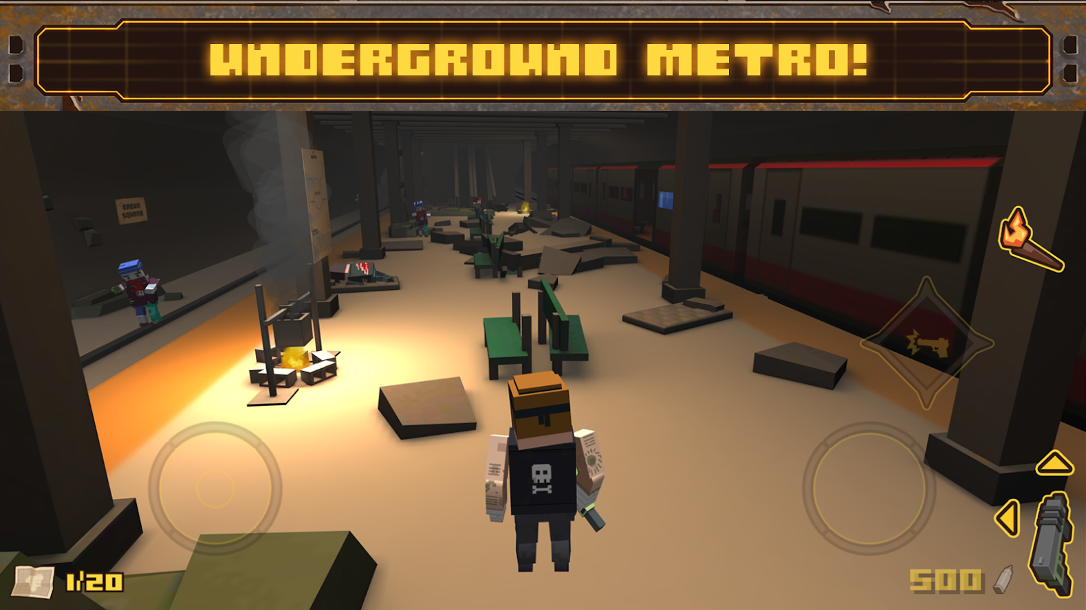 方块僵尸岛僵尸射手 手机版