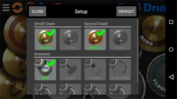 真实架子鼓练习（Real Drum）