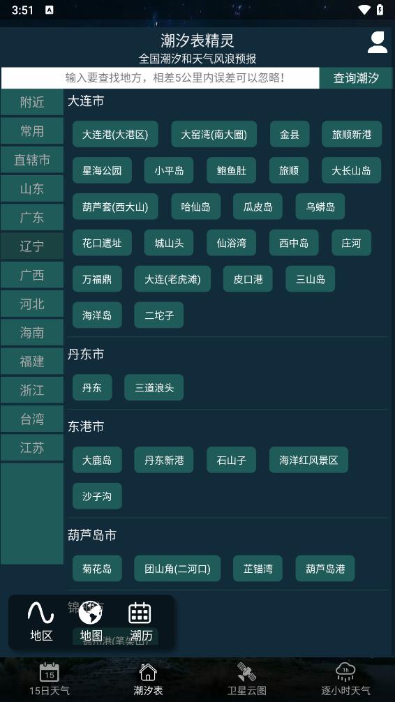 全球潮汐表