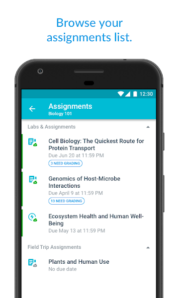 Canvas Teacher app