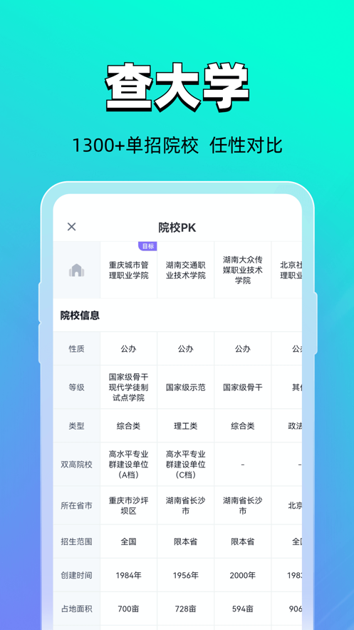 高职单招志愿填报助手