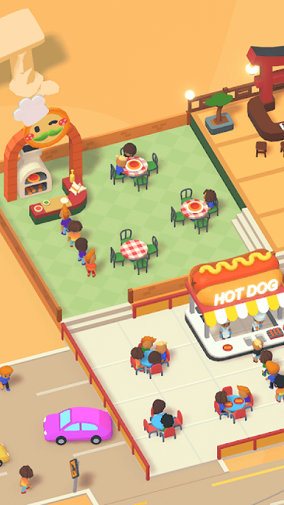 快餐店制作汉堡