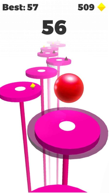 跳舞的球滚动跳一跳