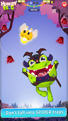 饥饿的青蛙喂青蛙Hungry Frog