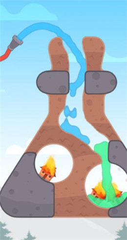 Water Rush(小房子爱着火小游戏)