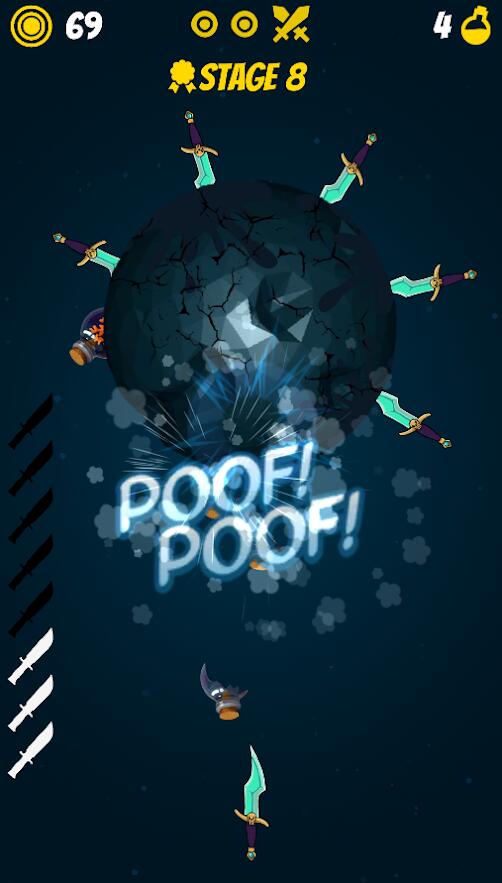 Knife Hit Dash(击毁行星游戏)