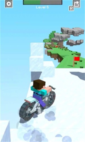 疯狂摩托：方块竞速