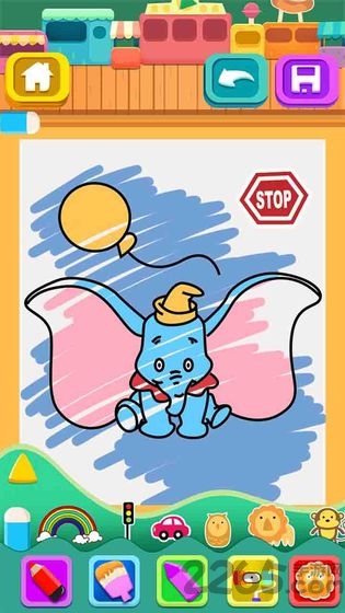 宝宝益智填色涂色书