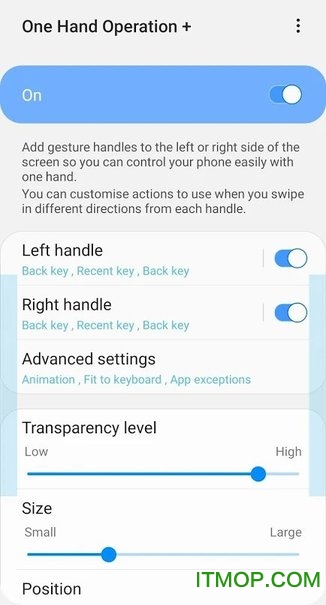 One Hand Operation +