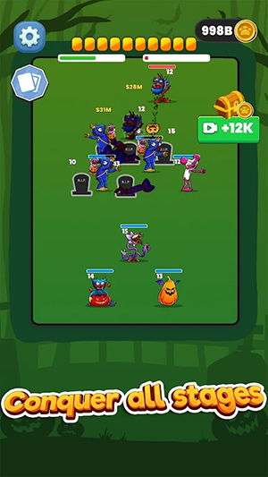 Halloween Zombie: Merge Plants