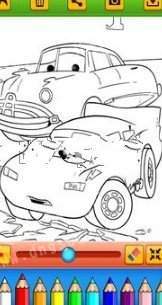 着色闪电车