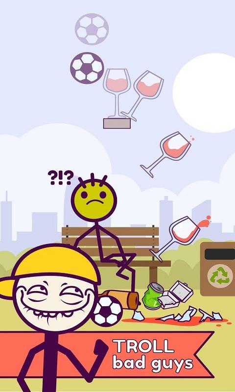 火柴人解谜创意DropIt挑战