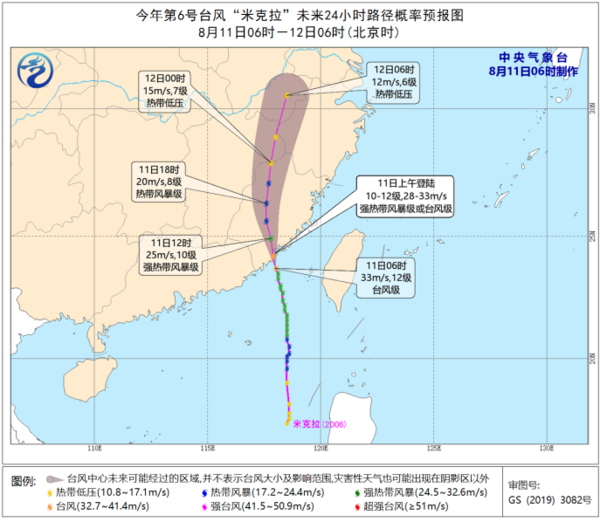 台风米克拉路径地图