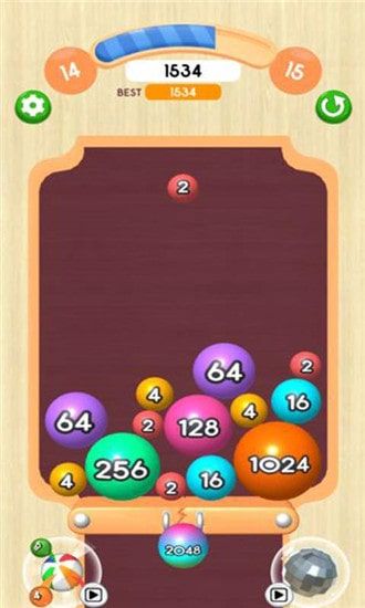 彩色球球2048红包版