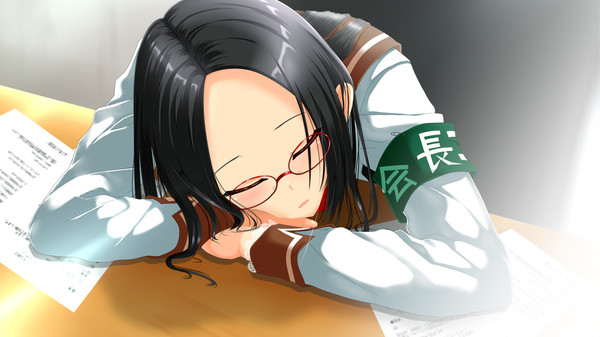 戴眼镜的女孩