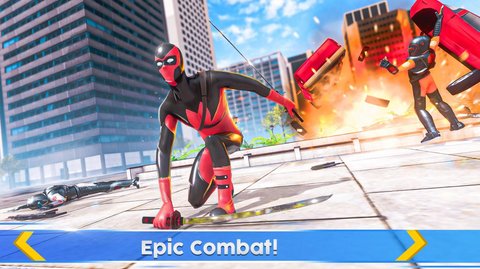 Flying Hero League Superheroes