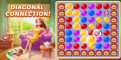 Collect dots: relaxing puzzle