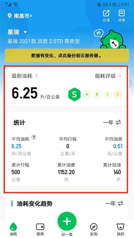小熊油耗